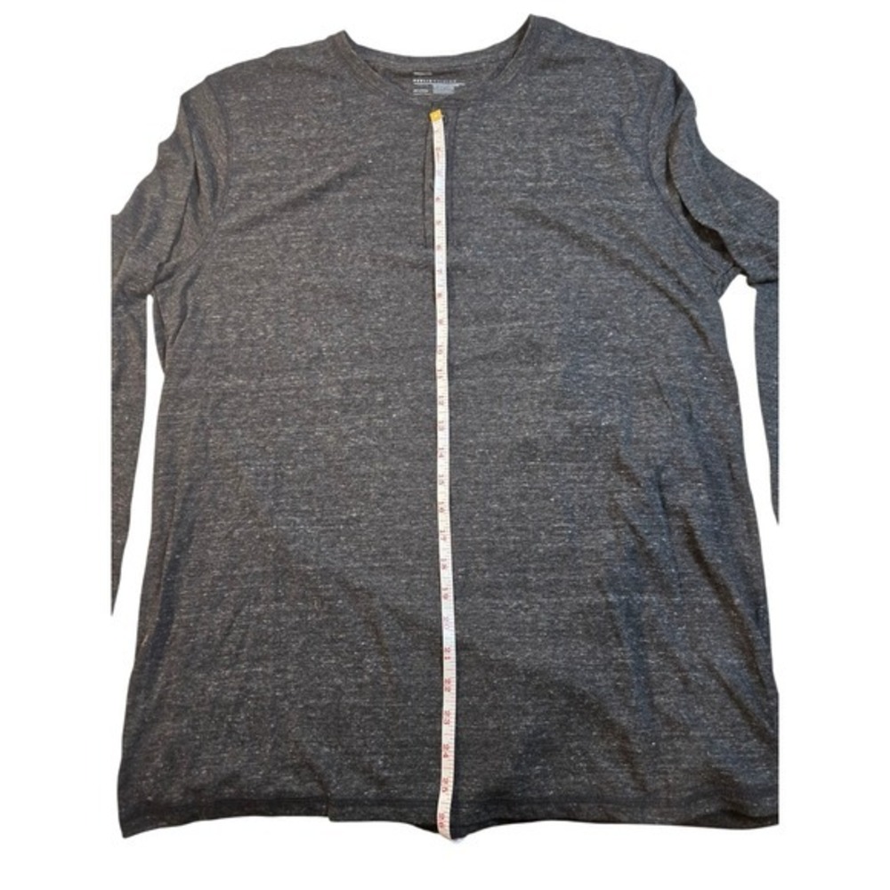Public Opinion Mens Charcoal Heather Grey Long Sleeve Henley Shirt XXL PS370490Y - Picture 5 of 7